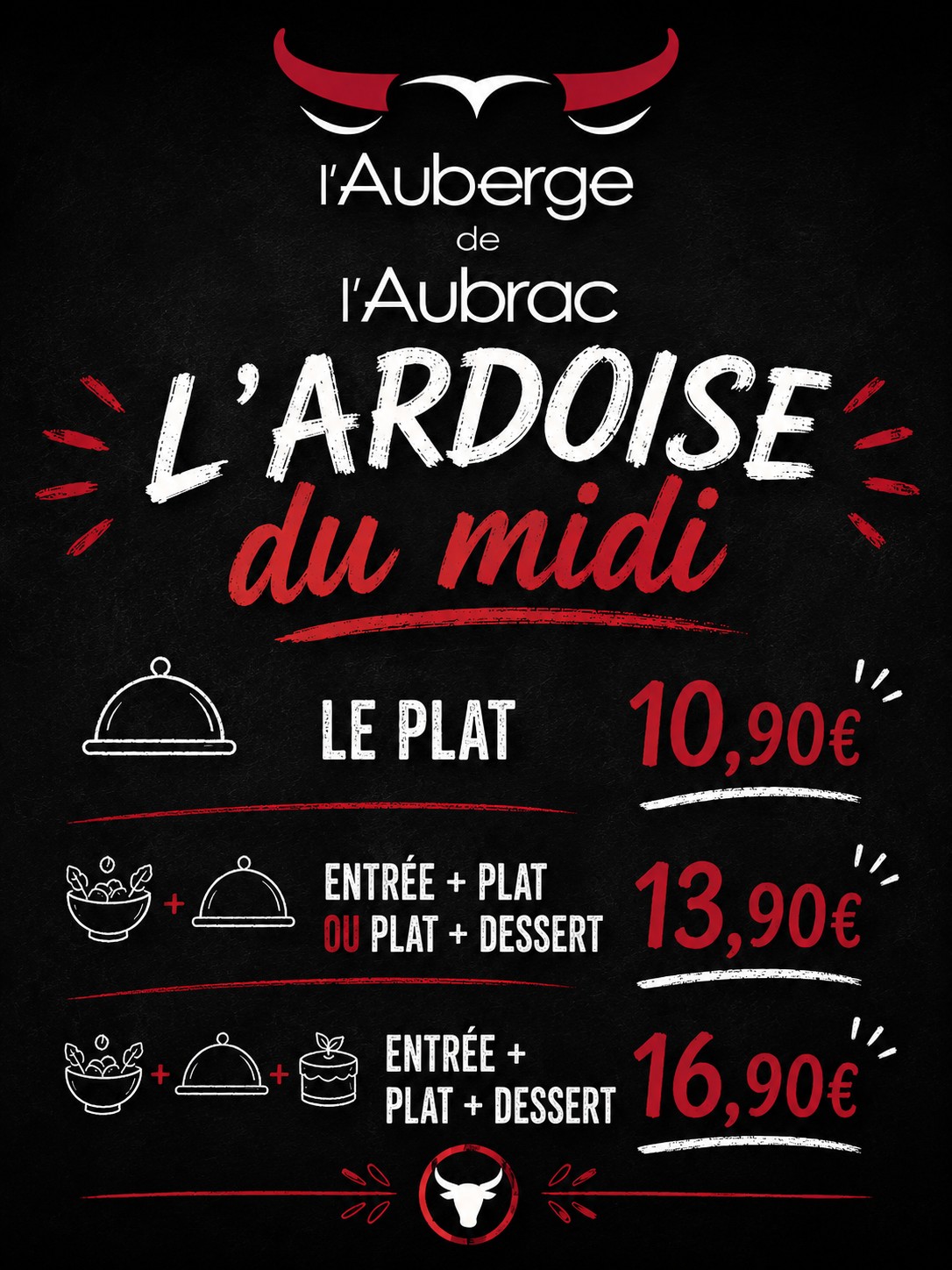 auberge aubrac Gommenec'h ardoise midi